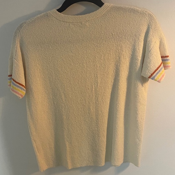 Madewell Rainbow Henley Short Sleeve Chenille in XS - Picture 5 of 8